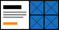 Paragraph Side Tiles Icon